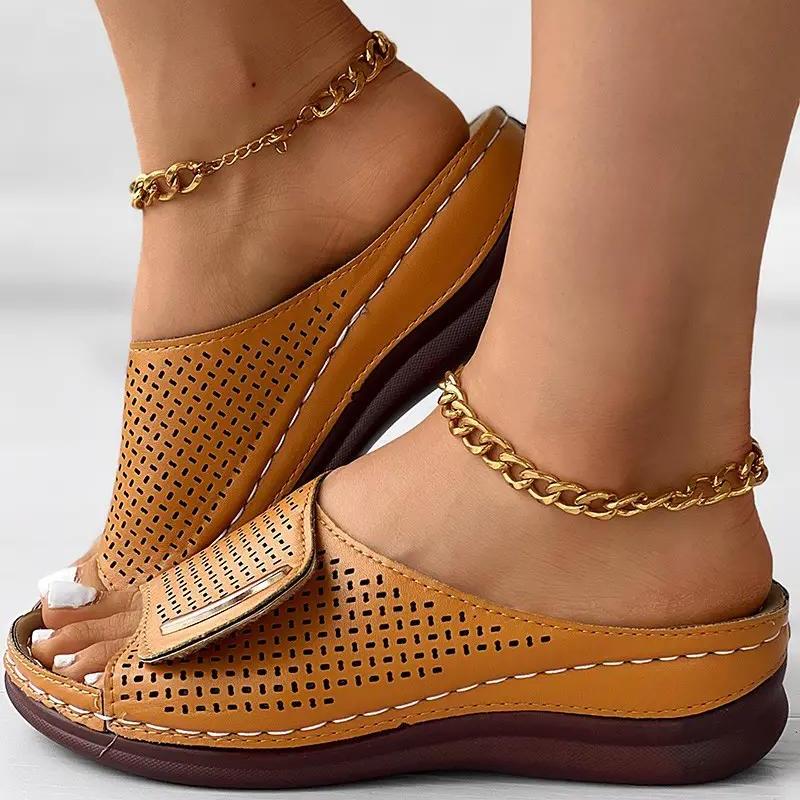 Sandales orthopédiques Peep Toe : Confort et soutien pour vos pieds