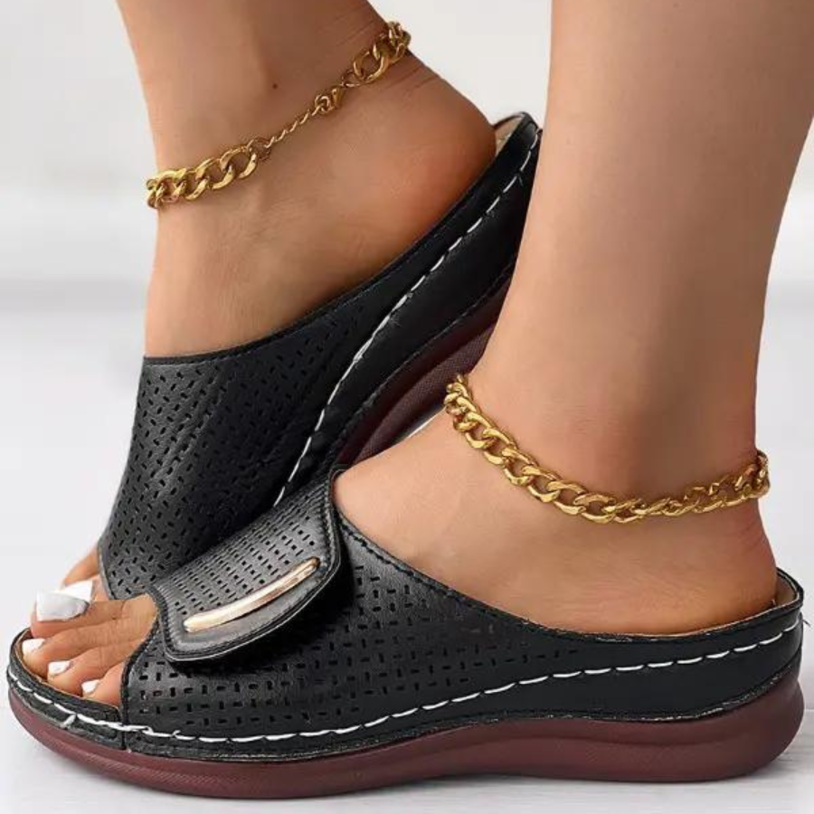 Sandales orthopédiques Peep Toe : Confort et soutien pour vos pieds