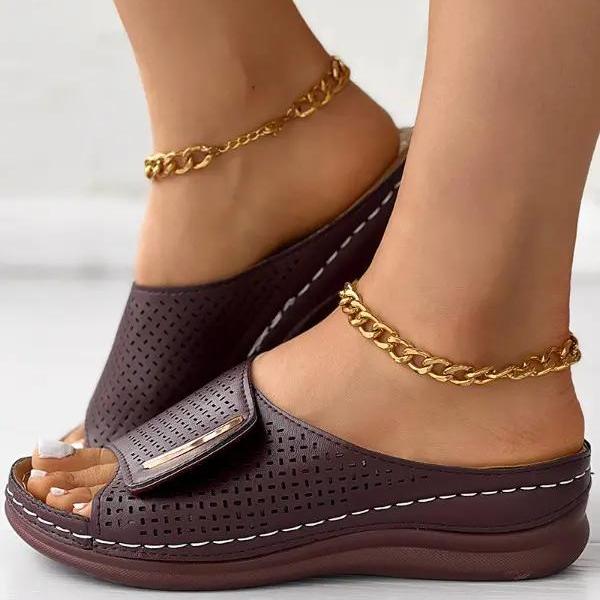Sandales orthopédiques Peep Toe : Confort et soutien pour vos pieds