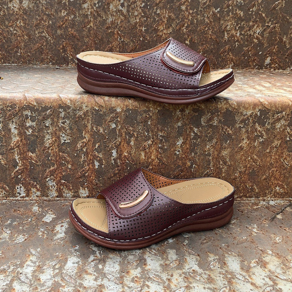 Sandales orthopédiques Peep Toe : Confort et soutien pour vos pieds