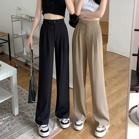 Pantalón ancho de talle alto para un confort durante todo el día